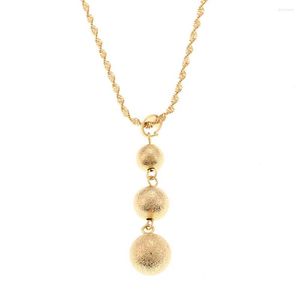 Pendentif Colliers Glaçage Perle Collier Boule Pour Femmes Or Couleur Afrique Arabe Moyen-Orient Bijoux