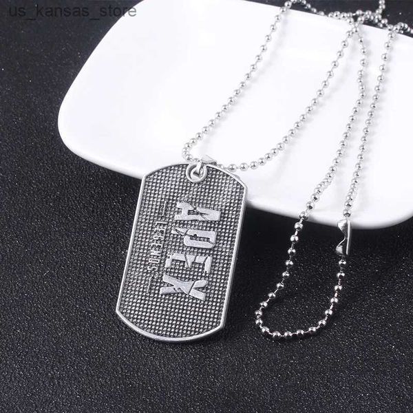 Colliers de pendentif jeu Apex Legends Dog Tag Collier Pendants pour femmes hommes Collier en métal antique Accessoires 240408