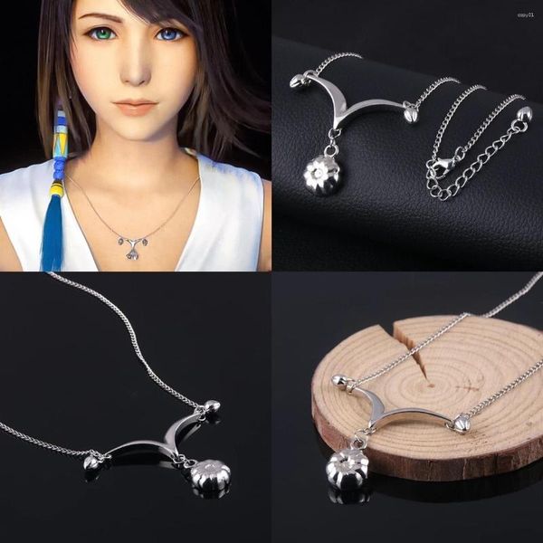 Collares colgantes Juego Final Fantasy X Ff10 Yuna Collar Cosplay Unisex Gargantilla Cadena de moda Joyería Traje Merch Props Regalos de juguete