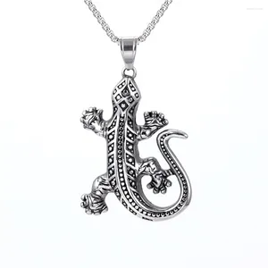 Hanger kettingen Gecko Lizard ketting ketting heren dierenstijl retro hiphop feest gepersonaliseerde prachtige trend high -end sieraden accessoires