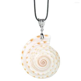 Hanger kettingen echte trochidae slakkenconch shell ketting blanke parelmoer vrouw feest trui ketting gelukkige mascotte sieraden geschenken