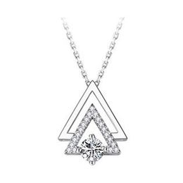 Pendentif Colliers Géométrie Triangle Collier Pour Hommes Mâle Moderne Tendance Géométrique Empilage Streetwear Sier Drop Livraison Bijoux Pend Dhhnv