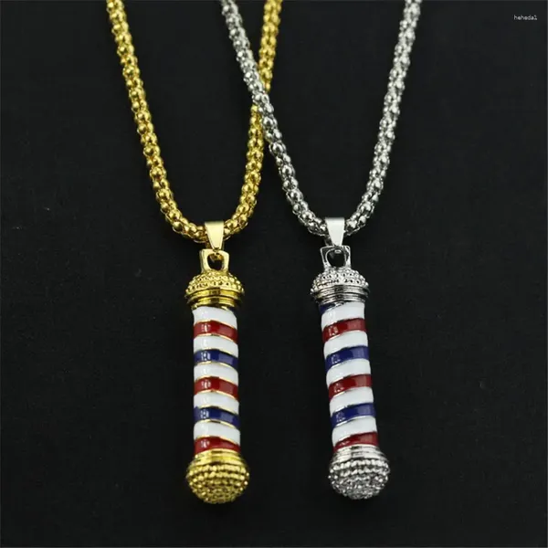 Colliers pendentiels cadeaux Baborber Pole Rotating Light Fashion Fashion Collier Bijoux Chaîne de bijoux