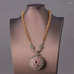 Colliers pendentif perles de verre élégant collier de sens de haute qualité