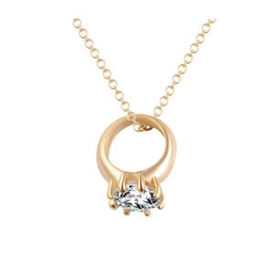 Colliers de pendentif Gold 18K Stellux Crystals autrichiens Pavé Collier Yzedibleshop Drop Livraison Pendants DH8D4