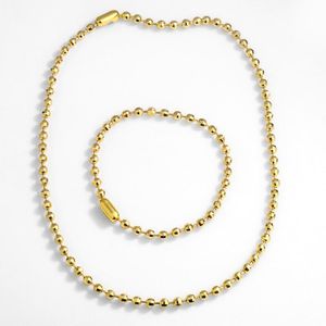 Hanger kettingen gouden ketting 4mm ronde kralen choker ketting voor vrouwen mozaïek bead bal groothandel sieraden accessoires geschenken nket79