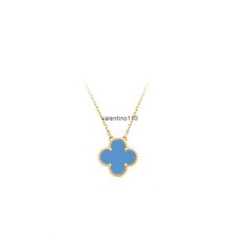 Colliers pendants Gold Designer Clover Cleef Collier Jewelry Factory High Quality With Box Ayez Nature Sailormoon