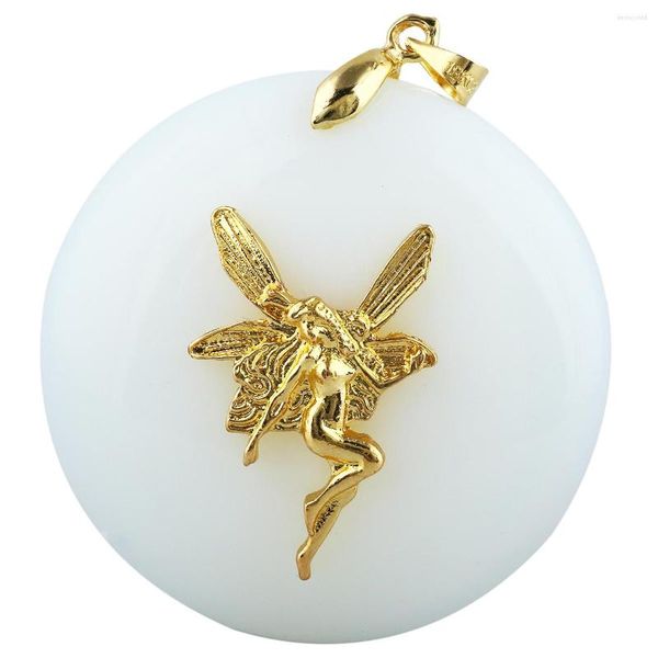 Pendentif Colliers Gold Fairy Elf Arbre de vie Améthyste naturelle Opalite Charms pour la fabrication de bijoux Accessoires de collier