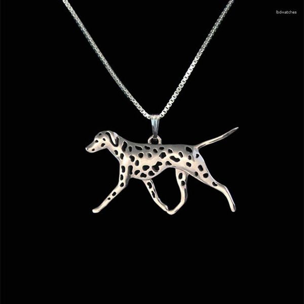 Colliers pendants Gold Silver Color Dalmatian Collier Bijoux Femme Femme Friend Choker 10pcs / Lot