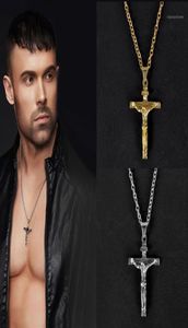 Hanger Kettingen Goud Zilver Rvs Ketting Voor Mannen Mode-sieraden Kruisbeeld Jezus Chain Necklaces17137549