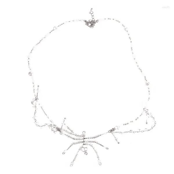 Pendentif Colliers Goth Spiders Collier Rétro Perlé Cou Bijoux Accessoires À La Mode