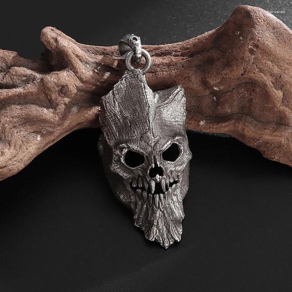 Collares colgantes gótico malvado cráneo collar personalizado de moda ciclismo fiesta amuleto accesorios de joyería regalo