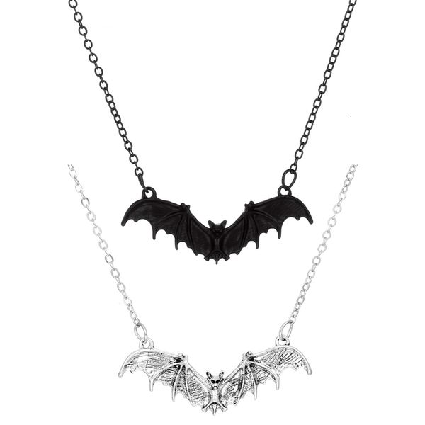 Pendentif Colliers Gothique Vintage Bat Ras Du Cou Pendentif Collier Halloween Sorcière Bijoux Cadeau Pour Femmes Fille Mode Gros Accessoires 230831