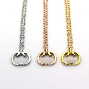 hanger kettingen gujia designer sieraden kettingen luxe voor heren dames ccis bijoux cjewelers Lange ketting in 18-karaats goud met holle G