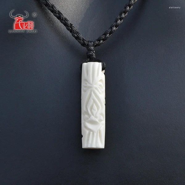 Pendentif Colliers GX058 Collier Maya Yak Bone Indien Tribus Primitives Bijoux Faits À La Main TIKI Tour De Cou Pour Le Surf