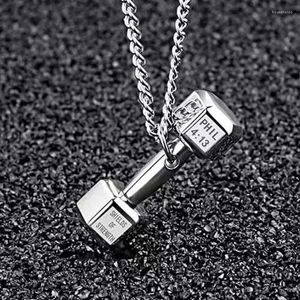 Pendentif Colliers Gym Collier Hommes Haltère Fashion Party Bijoux Fitness Passionnés de sport Tendance