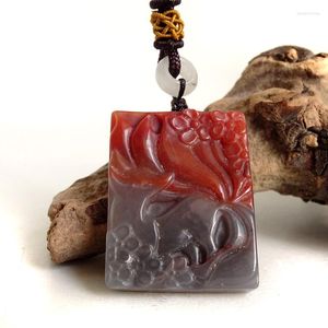 Pendentif Colliers Sculpté À La Main Cristal Animal Naturel Multicolore Agate Pierre Collier Perles Pour La Fabrication De Bijoux Collier Femme BH149