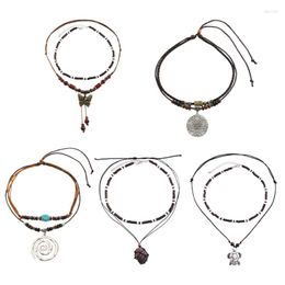 Ожерелья с подвесками, колье-бабочка ручной работы, ожерелье в богемном этническом стиле, уникальные ювелирные изделия