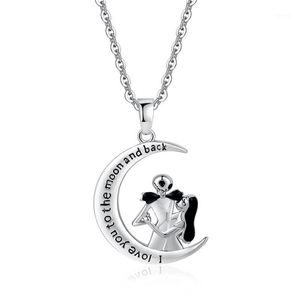 Colliers de pendentif cauchemar de harong avant le crâne de Noël pour les femmes Coffre de lune Collier Collier Fashion Love Words Jewelry Gift226a