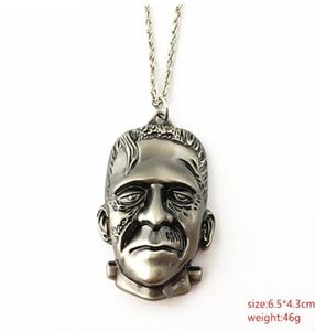 Collares colgantes Hbswui Frankenstein Keychains Películas de terror Mostrar regalos de cosplay de joyas de metal de alta calidad para mujer 2894087