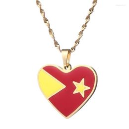 Pendentif Colliers Carte Coeur Tigray State Bijoux Africains éthiopiens