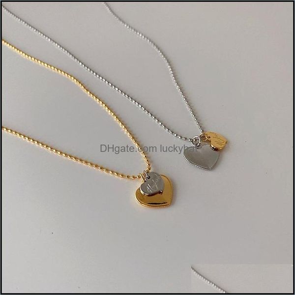 Pendentif Colliers Coeur Collier Infini Gravé Amour Double Meilleur Anniversaire Cadeaux Drop Delivery Bijoux Pendentifs Otdnz