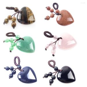 Hanger Kettingen Hart Vorm Steen Liefde Bedel Eeuwige Natuurlijke Rots Bedels Forever Voor Gift Sieraden Diverse Design