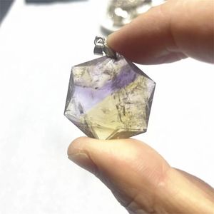 Collares colgantes Estrella de cristal de alta calidad de David Amethyst amarillo Natural No Hextrine Hexagram Gemstone Magen Healing