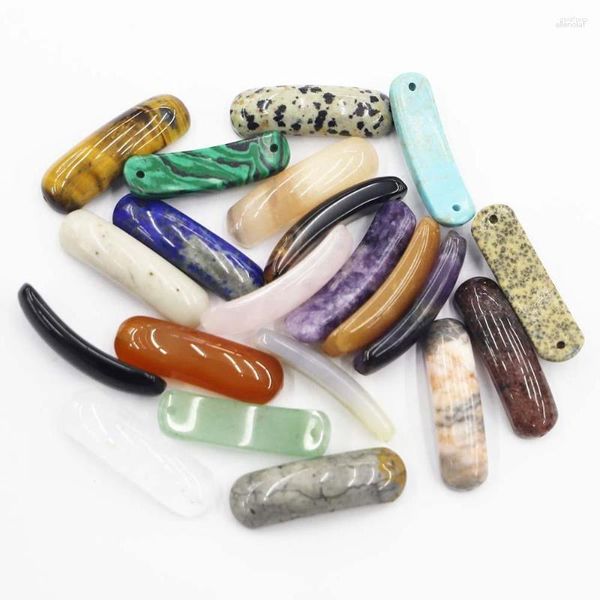 Pendentif Colliers Haute Qualité Naturel Semi Trésor Pierre Cristal Agate Reiki Charmes Bracelet Collier Accessoires En Gros Bijoux 8 Pcs