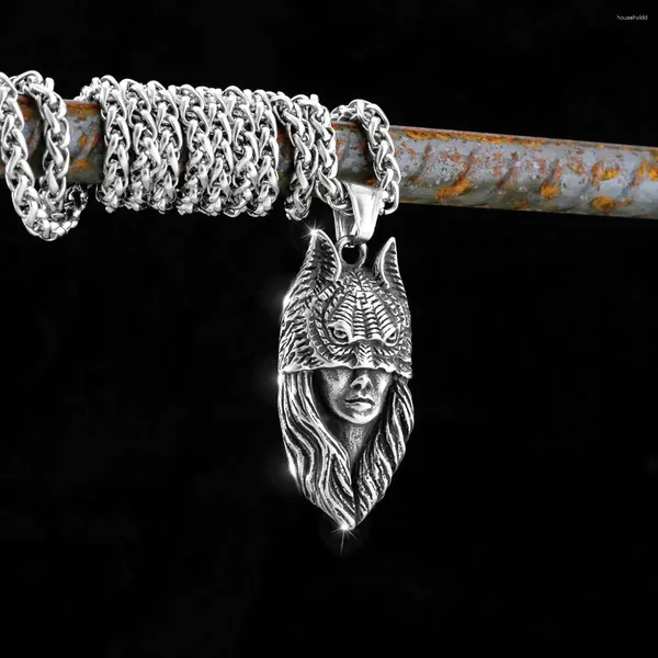 Pendentif Colliers Haute Qualité Vintage Viking Crâne Collier Nordique Hommes En Acier Inoxydable Odin Valknut Amulette Bijoux En Gros Courrier Gratuit