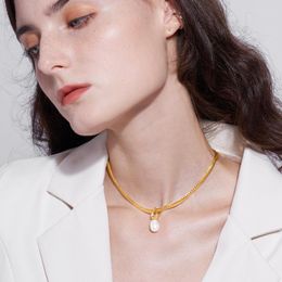 Colliers pendants de haute qualité Collier de perle rond de haute qualité 2023 Style de conception minimaliste le plus avancé