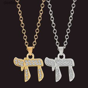 Hip Hop hommes femmes collier égyptien Chai symbole chaîne pendentif haute qualité mode Judaica Je bijoux religieux collier L242313
