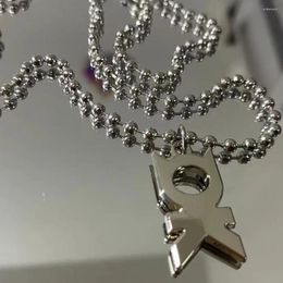 Pendentif Colliers Hip Hop OK Lettre Petit Collier Hommes et Femmes Mode Clavicule Chaîne À Capuche Accessoires