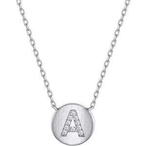 Hangende kettingen Homeenecklacesterling zilveren ringjewelcubische zirkonia medaille halsketting met vrouwen/meisjes D240522