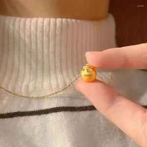 Hanger Kettingen Honing Pot Sleutelbeen Ketting Voor Vrouwen Charms Kawaii Vrouw Ontwerp Zinklegering Goud Kleur Zoete Sieraden