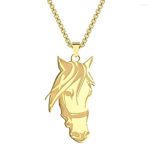 Pendentif Colliers Collier de cheval Zodiac Envoyer des amis Party Cadeaux exquis Accessoires de bijoux pour hommes et femmes