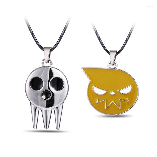 Collares pendientes HSIC Anime Soul Eater Death The Kid Cosplay Disfraces Collar Gargantilla de metal para hombres Mujeres Joyería Regalos