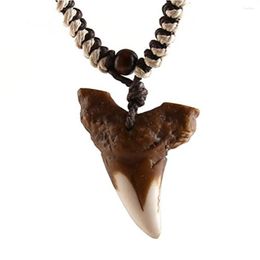 Hangende kettingen Hzman Hawaiiaanse vishaak koordketting - Maori tribale ketting