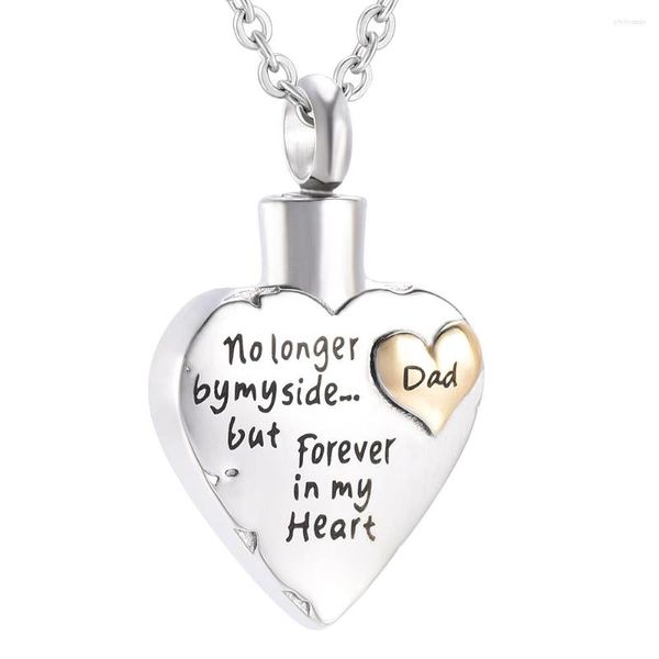 Collares colgantes IJD7149 Joyería de cremación de amor y corazón 