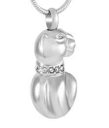 Pendentif Colliers IJD9252 Animal en forme d'animal de compagnie Crémation Memorial Urn Collier en acier inoxydable Bijoux Cendres Conteneur Keepsake4877728