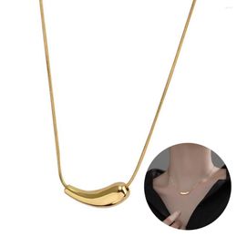 Pendentif Colliers Ins Simple Et Cool Petite Aubergine Conception Titane Acier Taille Clavicule Chaîne Femme Accessoires Pendentif