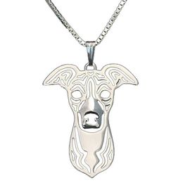 Collares colgantes Perro galgo italiano Animal Charm Año Regalos para los amantes Mujeres Jewelry2065