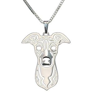 Pendentif Colliers Italien Greyhound Dog Charm Animal Année Cadeaux pour les amoureux Femmes Bijoux200t