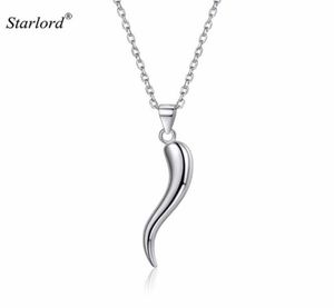 Colliers pendants Collier de corne italien 925 Serling Silver 18quot Cable Cordicenellocornetto Amulet Jewelry P13274B4360367