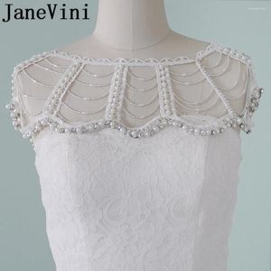 Collares colgantes collar de cristal árabe janevini con perlas encaje blanco con cuentas de la cadena de hombro nupcial joya de boda para mujeres