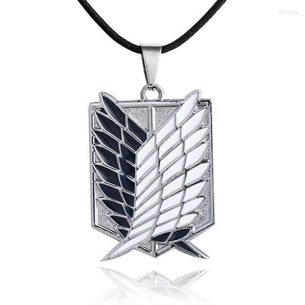 Pendentif Colliers Japon Anime Attaque sur Titan Collier Scouting Legion Cosplay Bijoux pour WomenMen Cadeau 12pc / lot