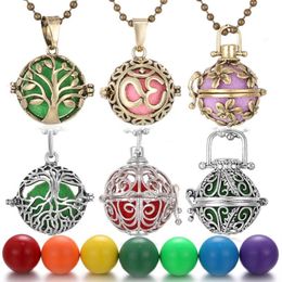 Hanger Kettingen Sieraden Diffuser Ketting Mexico Chime Muziek Angel Ball Caller Medaillon Vintage Liefde Zwangerschap283P