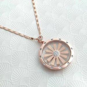 Hanger Kettingen Sieraden Italiaanse Niche Sneeuwvlok Ketting Verguld met 18k Rosé Goud Modieus en Lichte Luxe