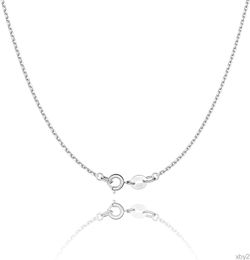 Hangertjeskettingen Jewlpire 925 sterling zilveren ketting ketting voor dames meisjes 11 mm kabelketting opgewaardeerde veerringsluiting dunne stevige Italiaanse kwaliteit