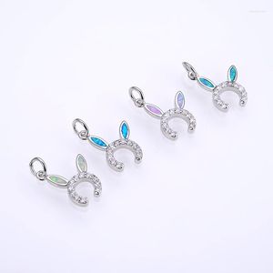 Hanger Kettingen KAMAF Mode-sieraden Zirkoon Oren Ms Opal Charm Ketting DIY Gevonden